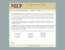 Tablet Screenshot of necapitalpartners.com